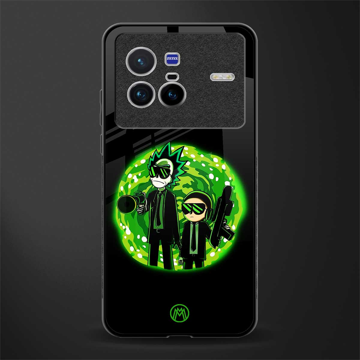 rick and morty schwifty glass case for vivo x80 image