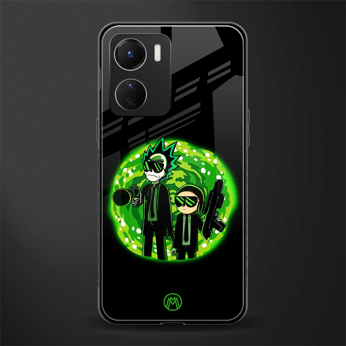 rick and morty schwifty back phone cover | glass case for vivo y16