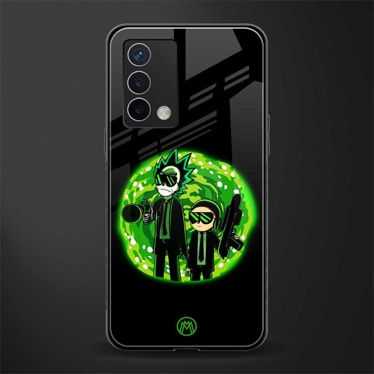 rick and morty schwifty back phone cover | glass case for oppo a74 4g