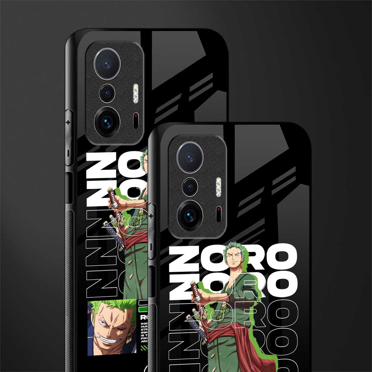 roronoa zoro glass case for mi 11t pro 5g image-2