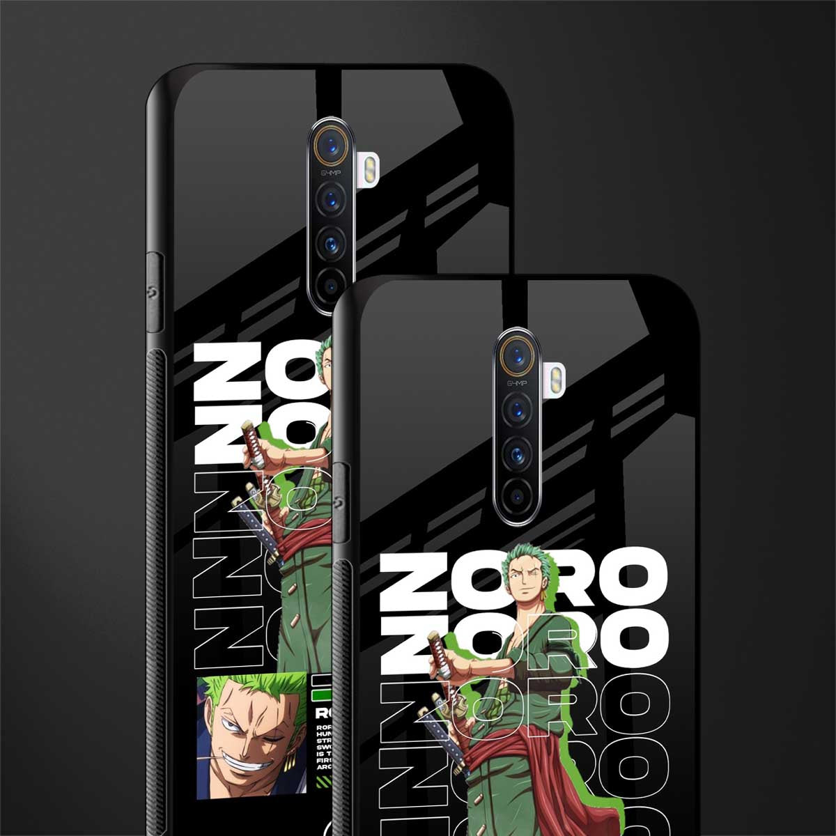 roronoa zoro glass case for realme x2 pro image-2