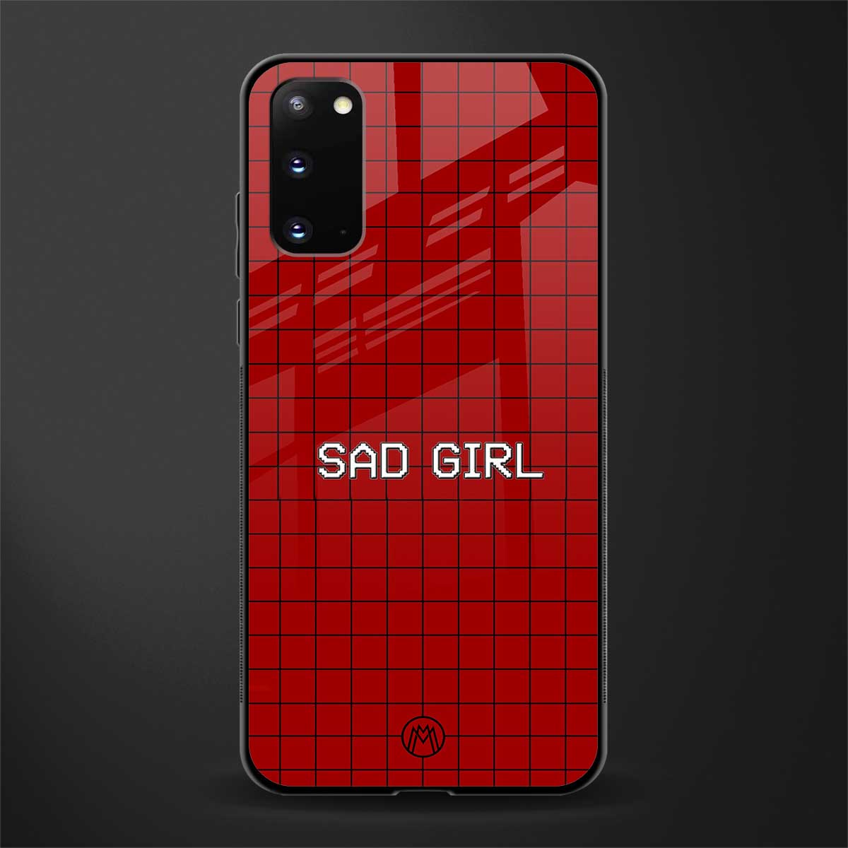 sad girl glass case for samsung galaxy s20 image