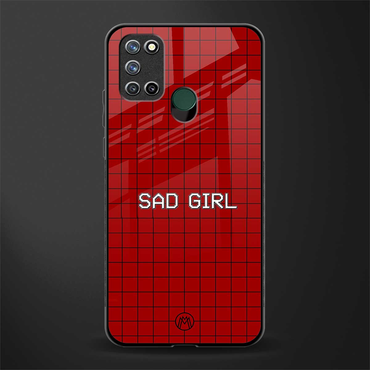 sad girl glass case for realme 7i image