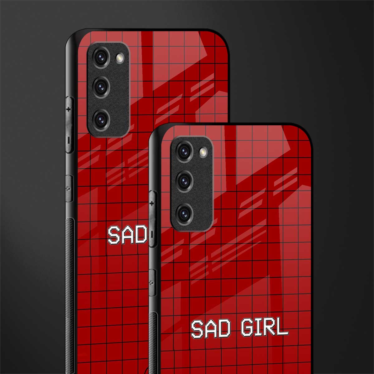 sad girl glass case for samsung galaxy s20 fe image-2