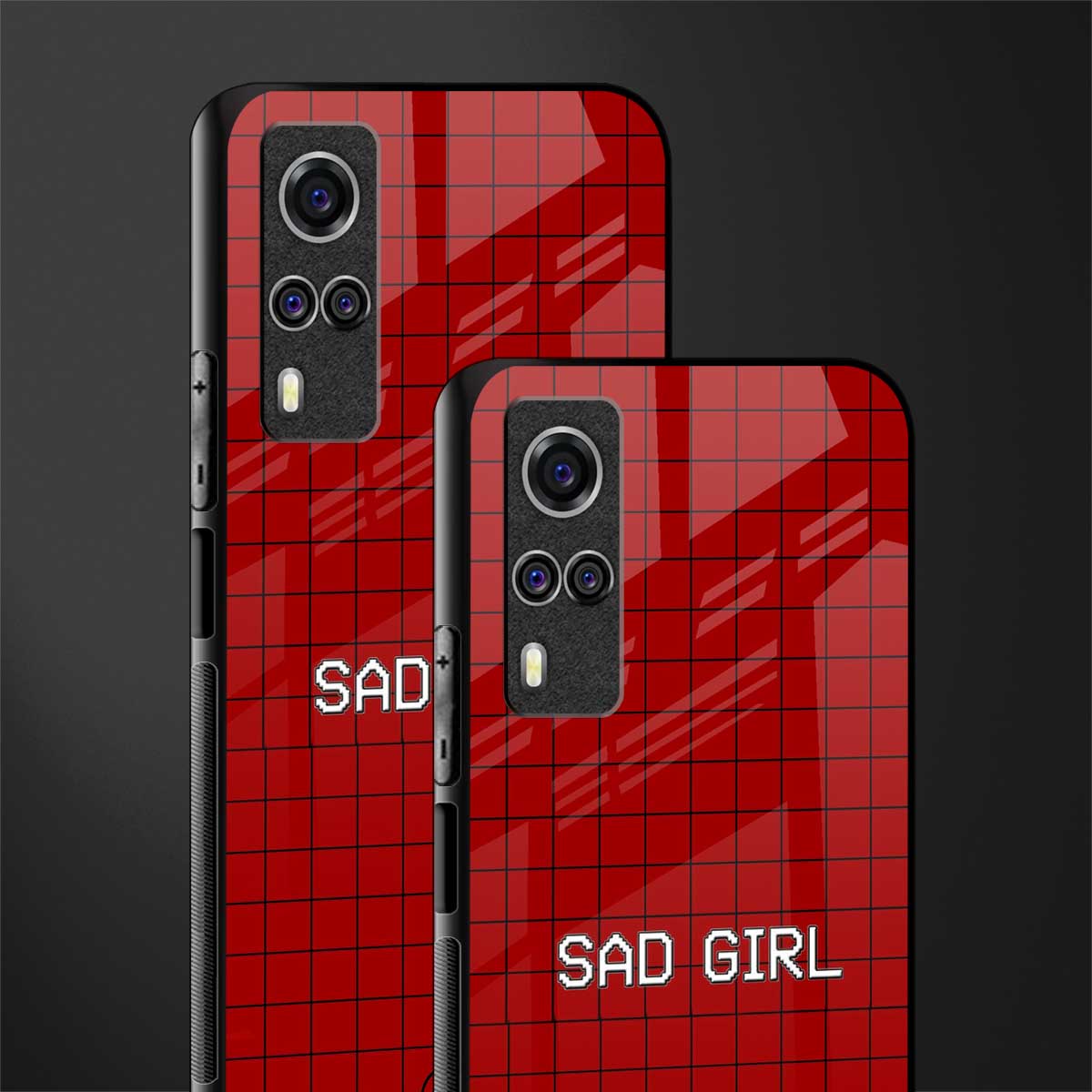 sad girl glass case for vivo y51 image-2