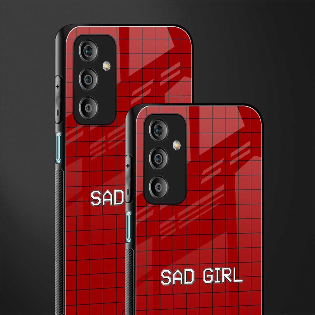 sad girl back phone cover | glass case for samsung galaxy f23 5g
