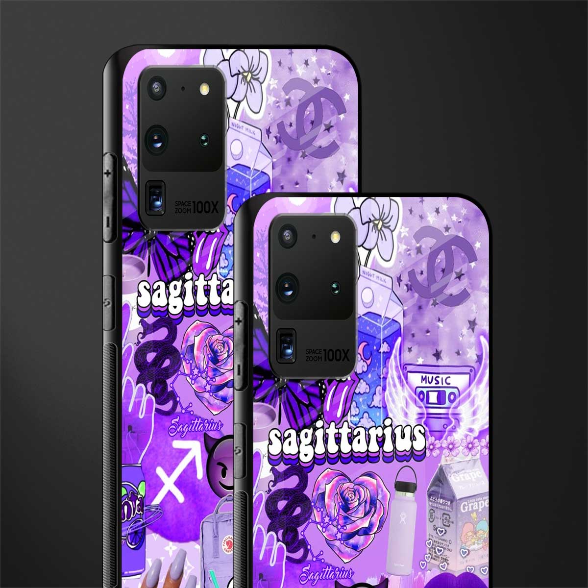 sagittarius aesthetic collage glass case for samsung galaxy s20 ultra image-2