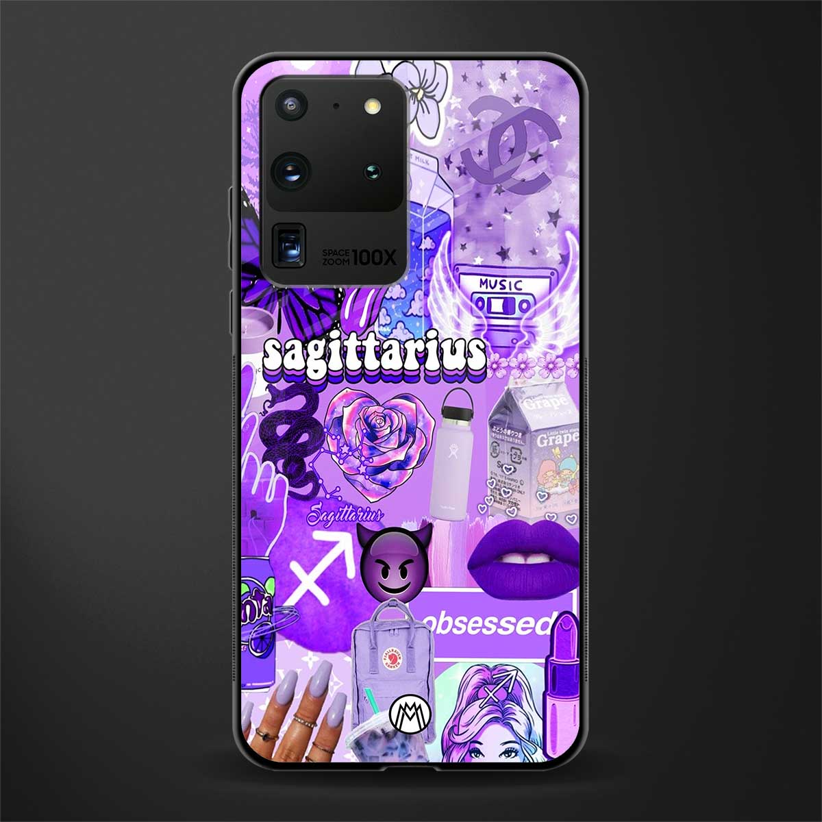 sagittarius aesthetic collage glass case for samsung galaxy s20 ultra image