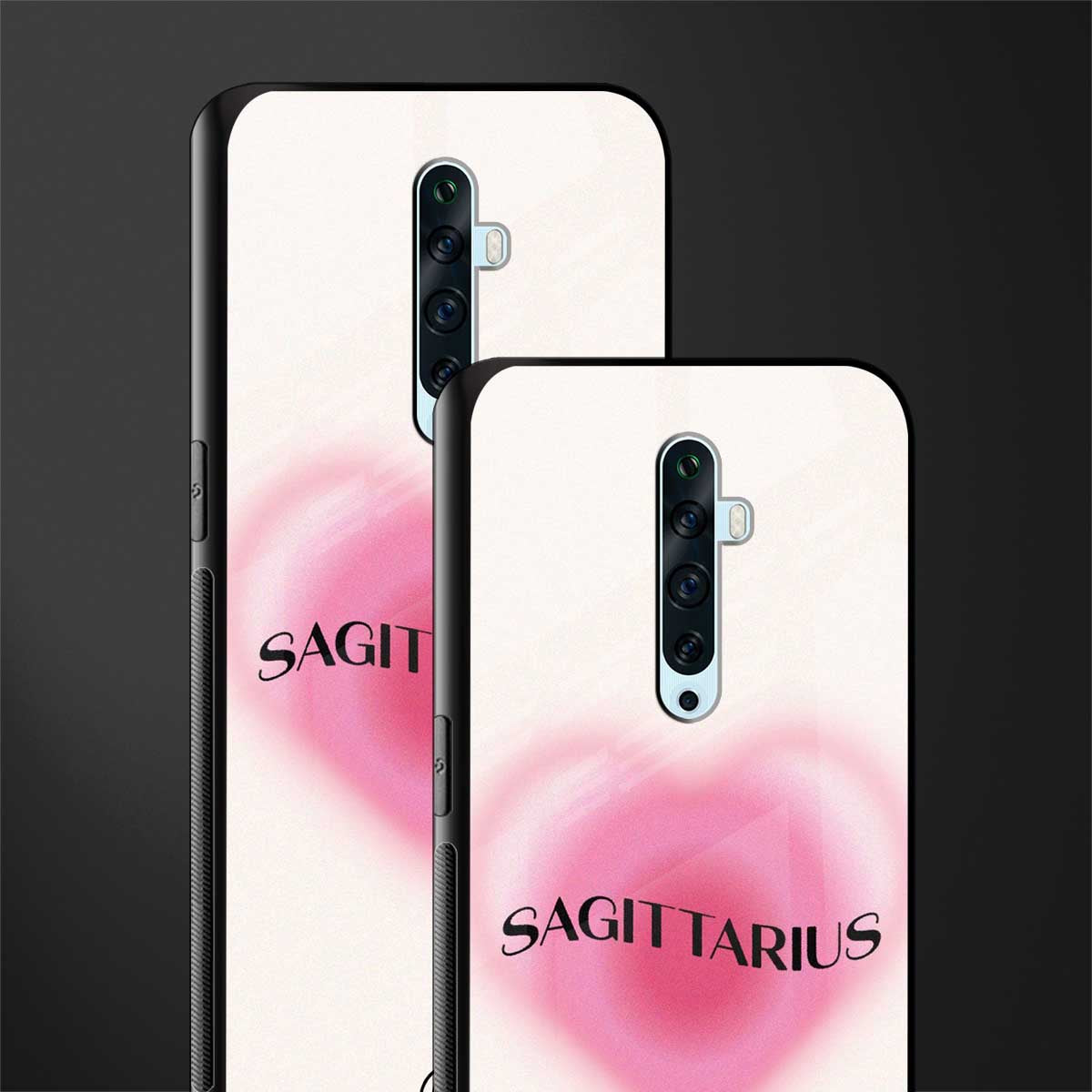 sagittarius minimalistic glass case for oppo reno 2f image-2