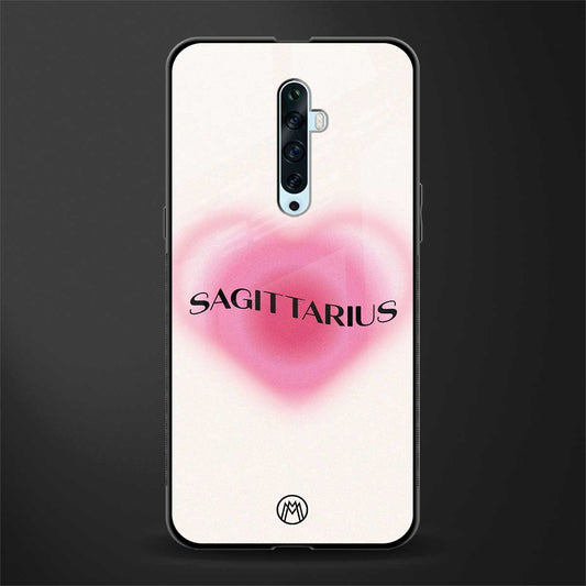 sagittarius minimalistic glass case for oppo reno 2f image