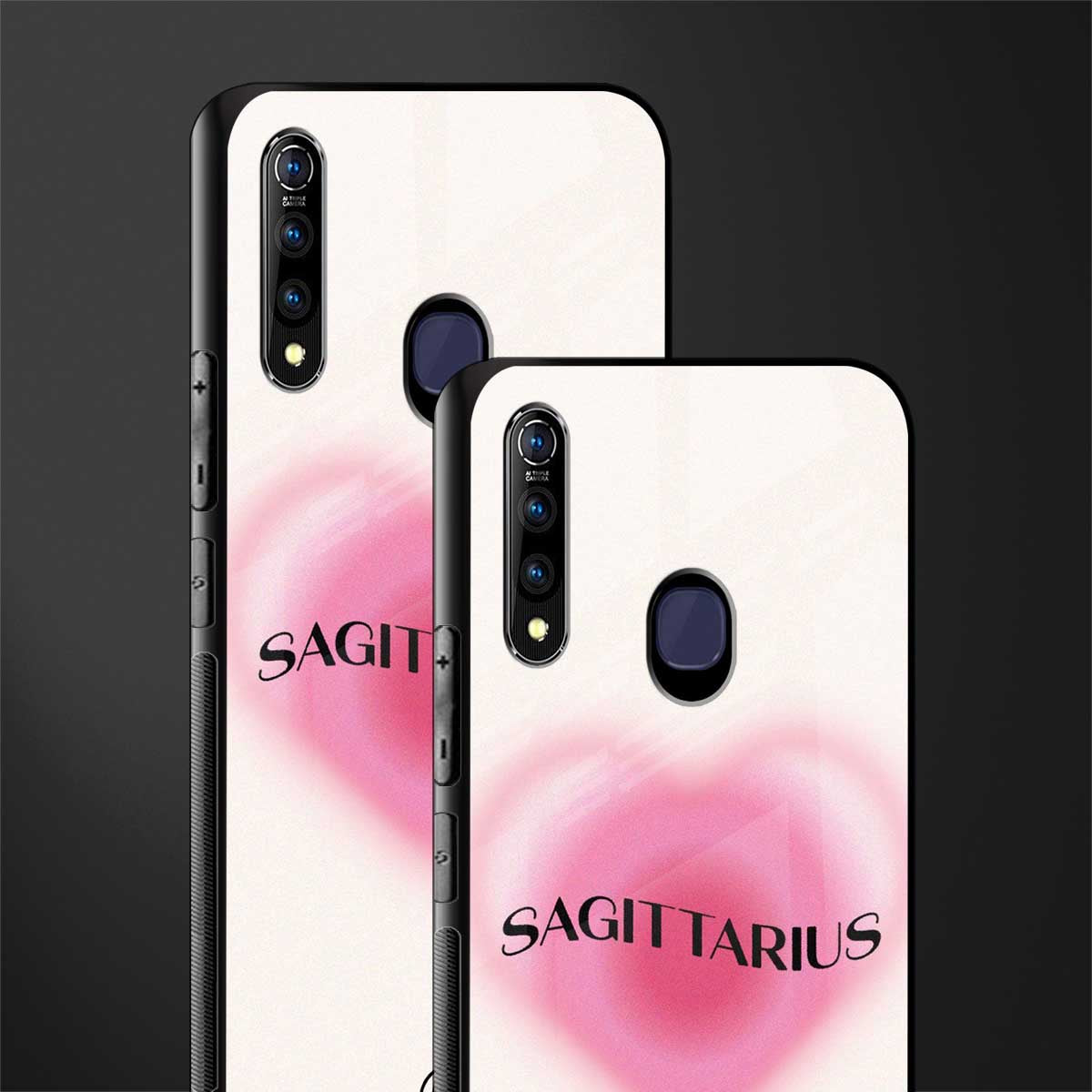 sagittarius minimalistic glass case for vivo z1 pro image-2