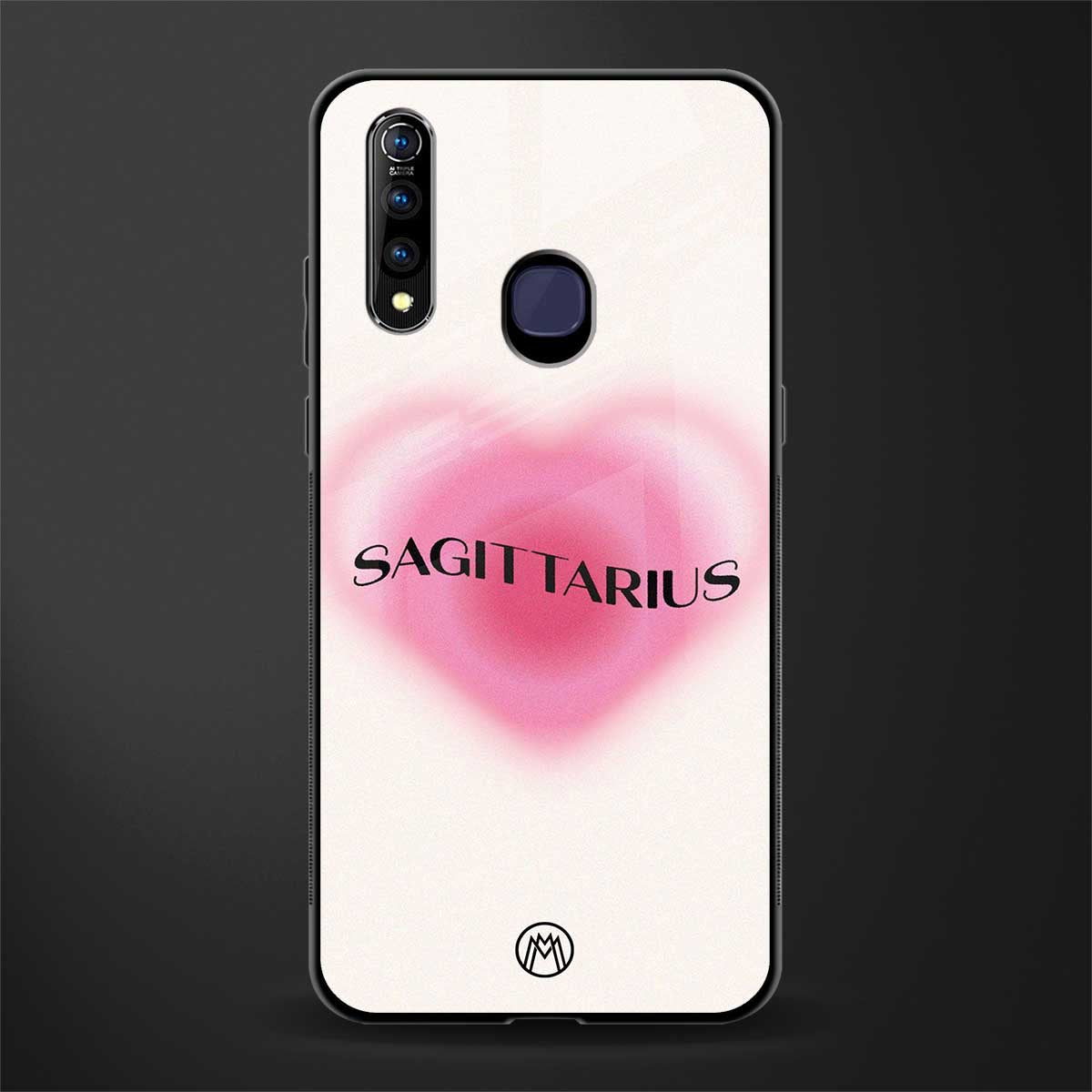 sagittarius minimalistic glass case for vivo z1 pro image