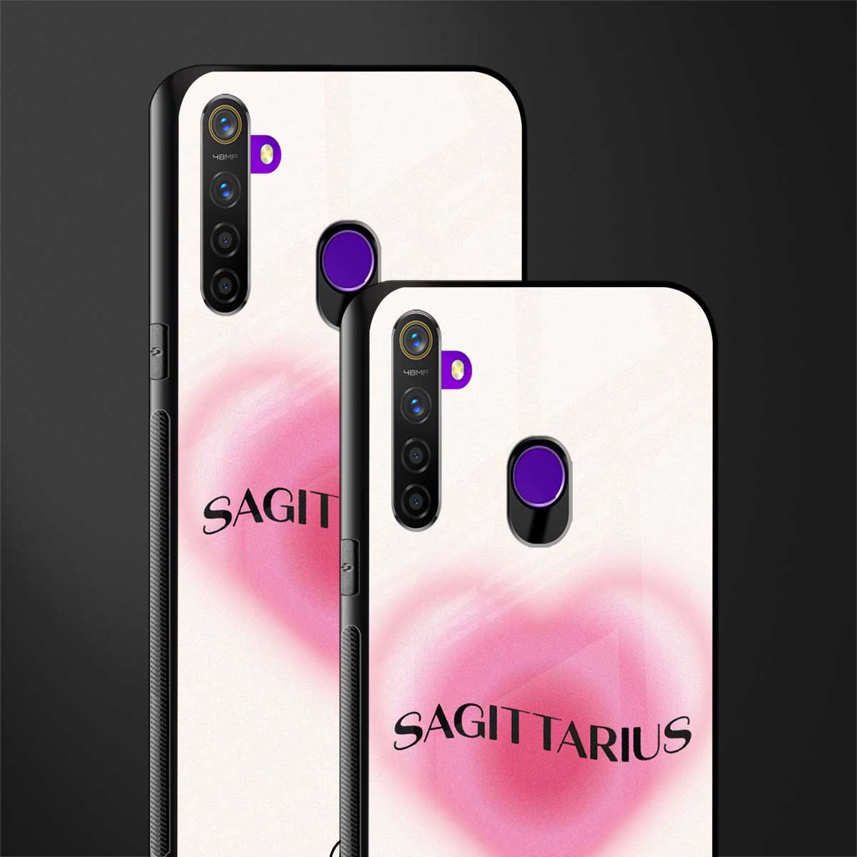 sagittarius minimalistic glass case for realme 5s image-2