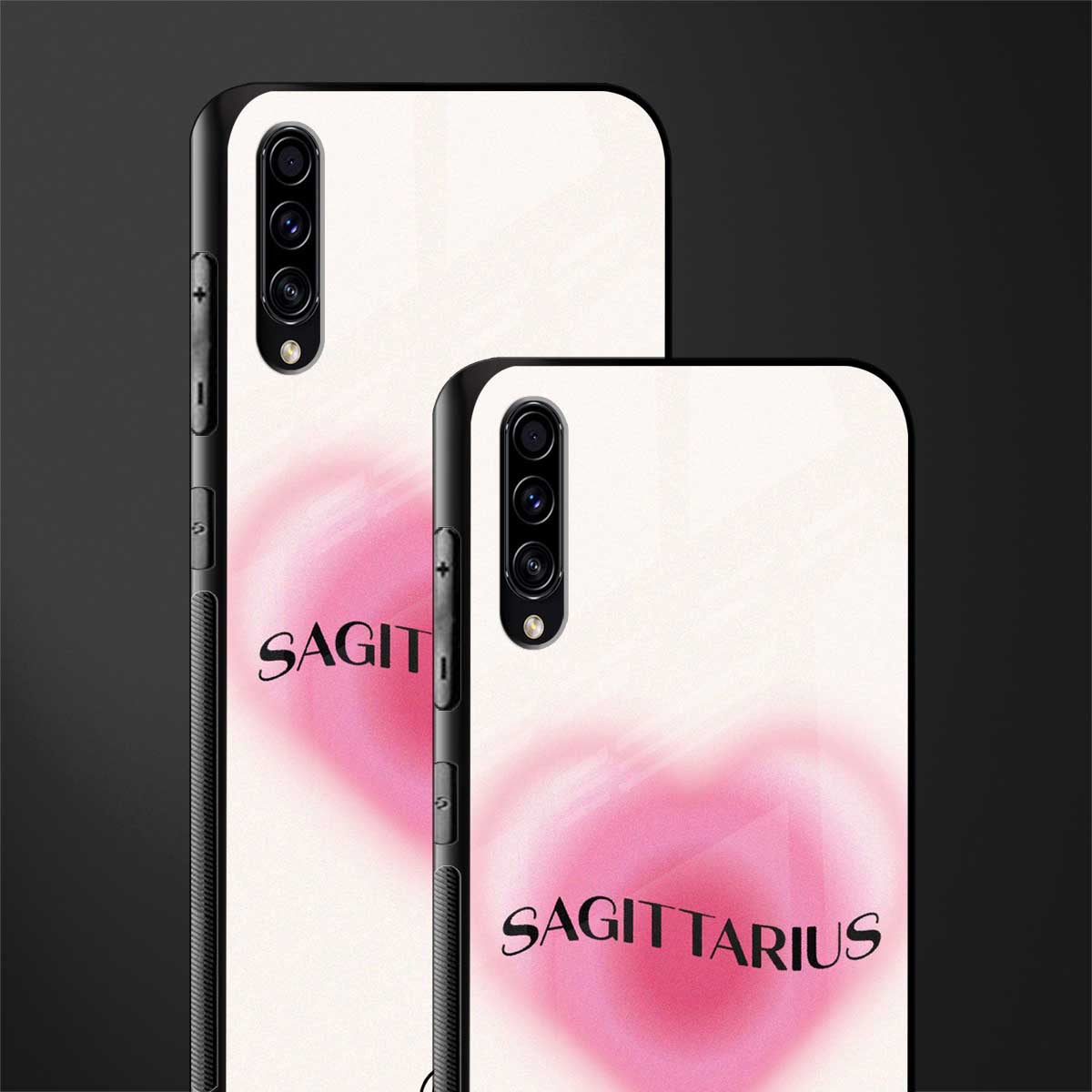 sagittarius minimalistic glass case for samsung galaxy a70 image-2