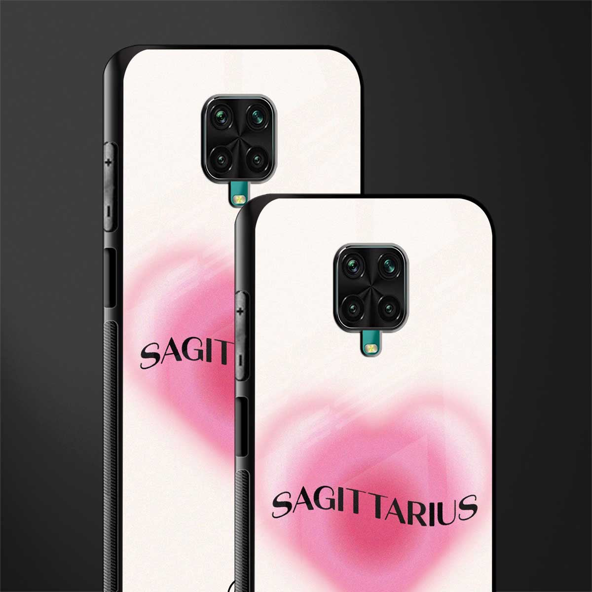 sagittarius minimalistic glass case for redmi note 9 pro max image-2