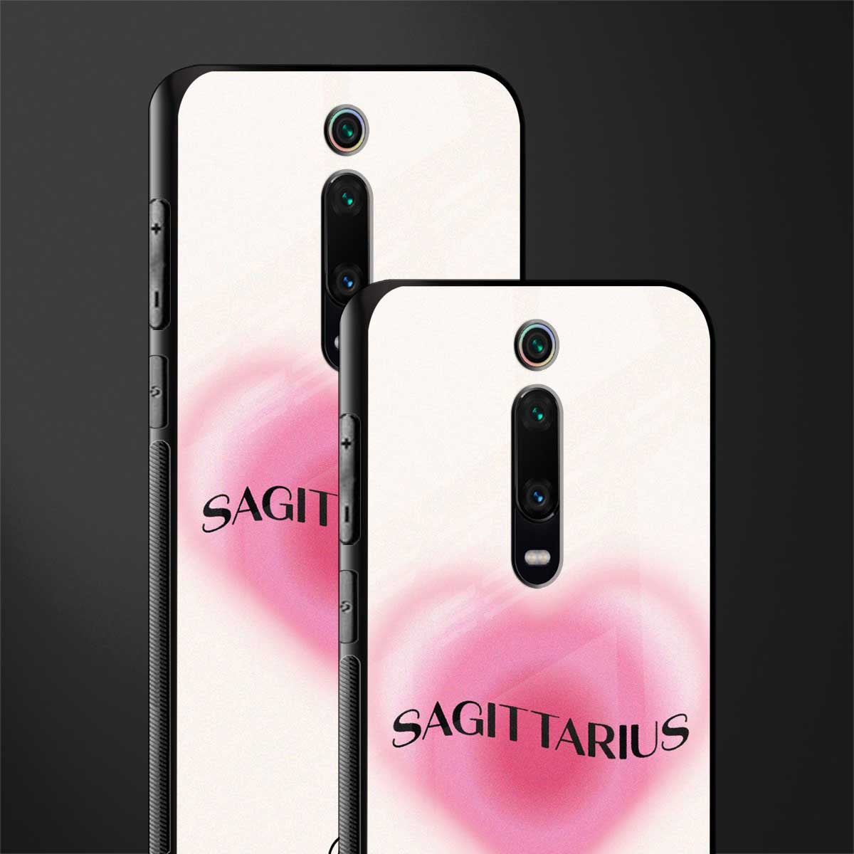 sagittarius minimalistic glass case for redmi k20 image-2
