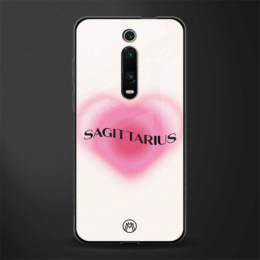 sagittarius minimalistic glass case for redmi k20 image