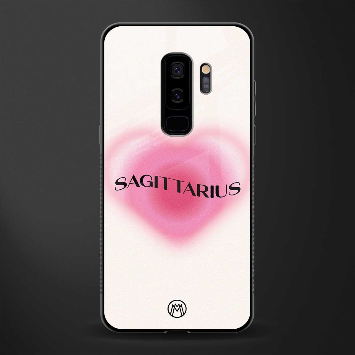 sagittarius minimalistic glass case for samsung galaxy s9 plus image