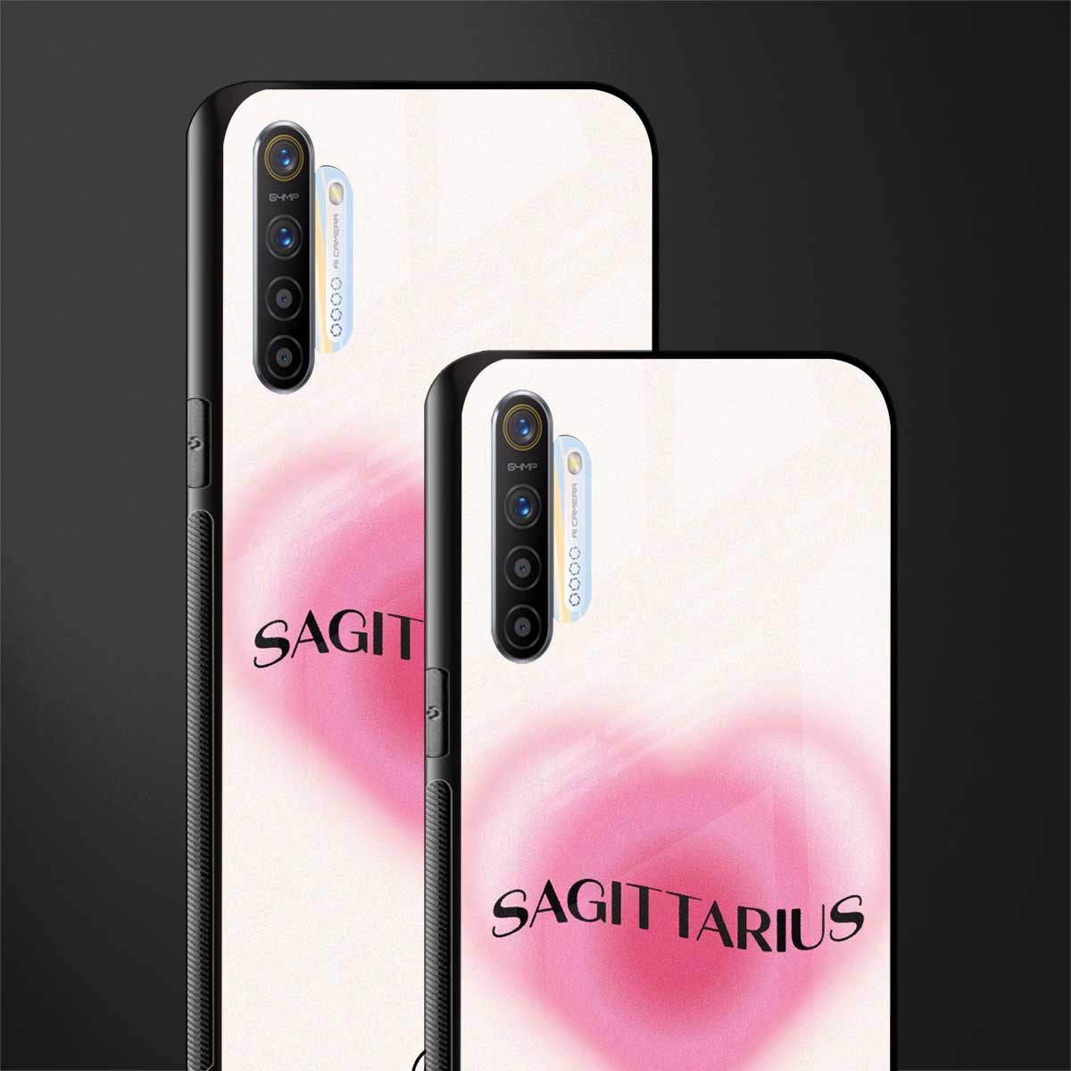 sagittarius minimalistic glass case for realme x2 image-2