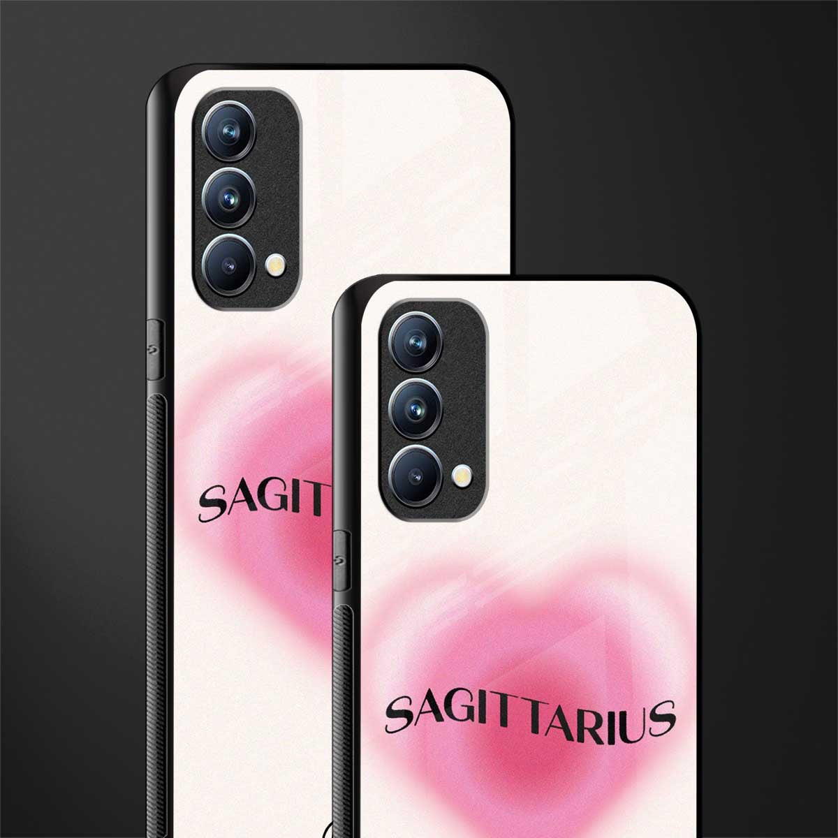 sagittarius minimalistic glass case for oppo f19s image-2