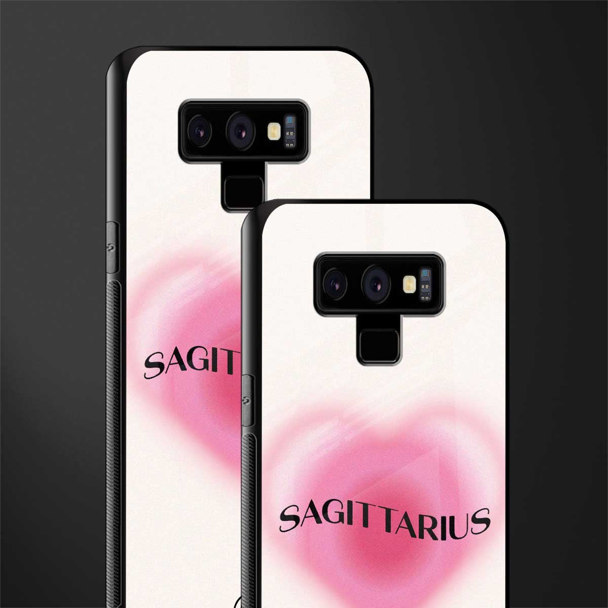 sagittarius minimalistic glass case for samsung galaxy note 9 image-2