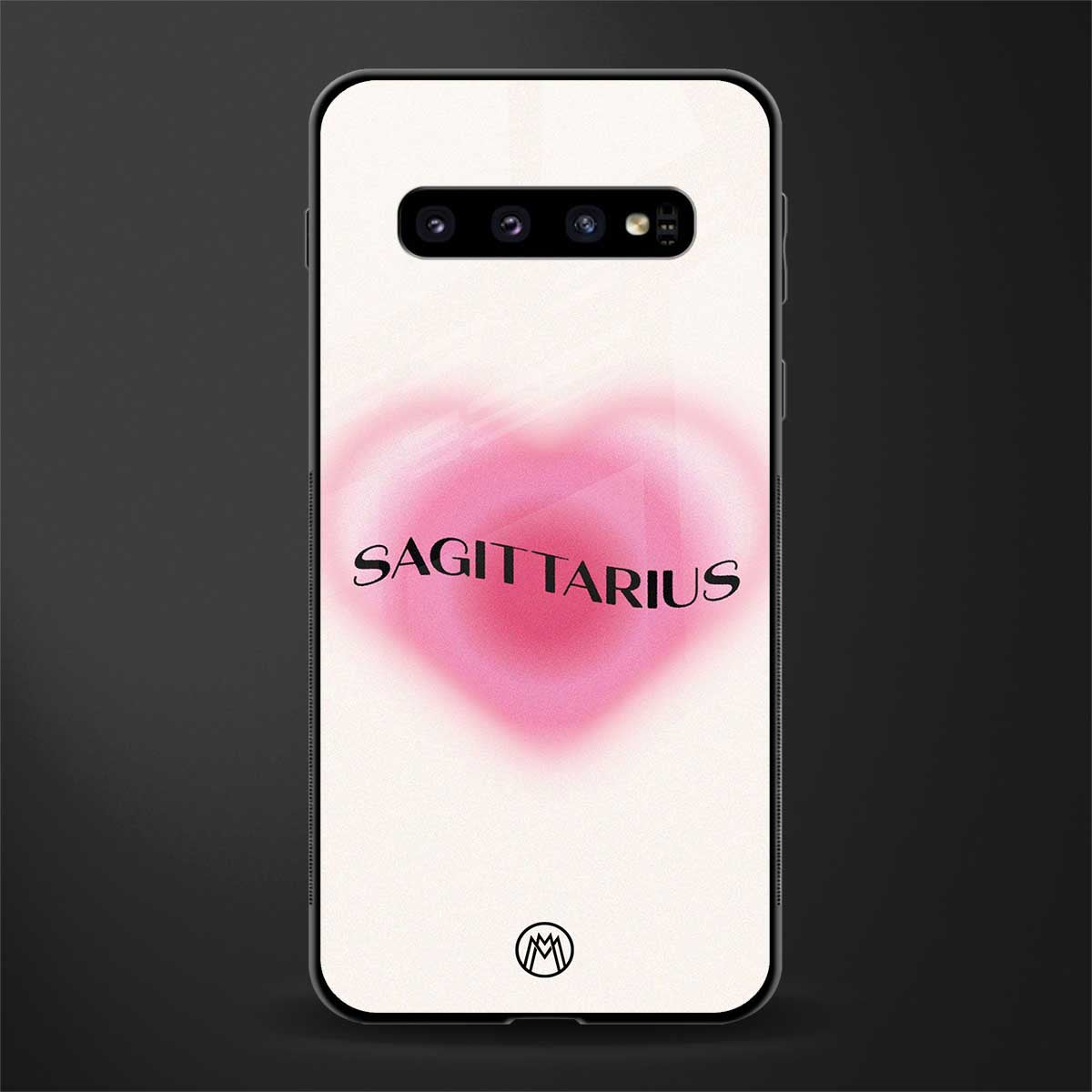sagittarius minimalistic glass case for samsung galaxy s10 plus image