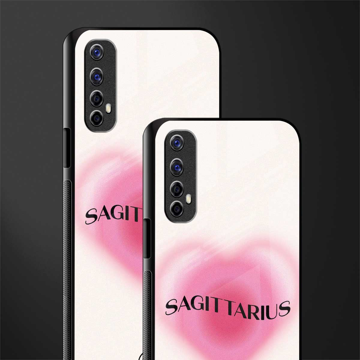 sagittarius minimalistic glass case for realme 7 image-2