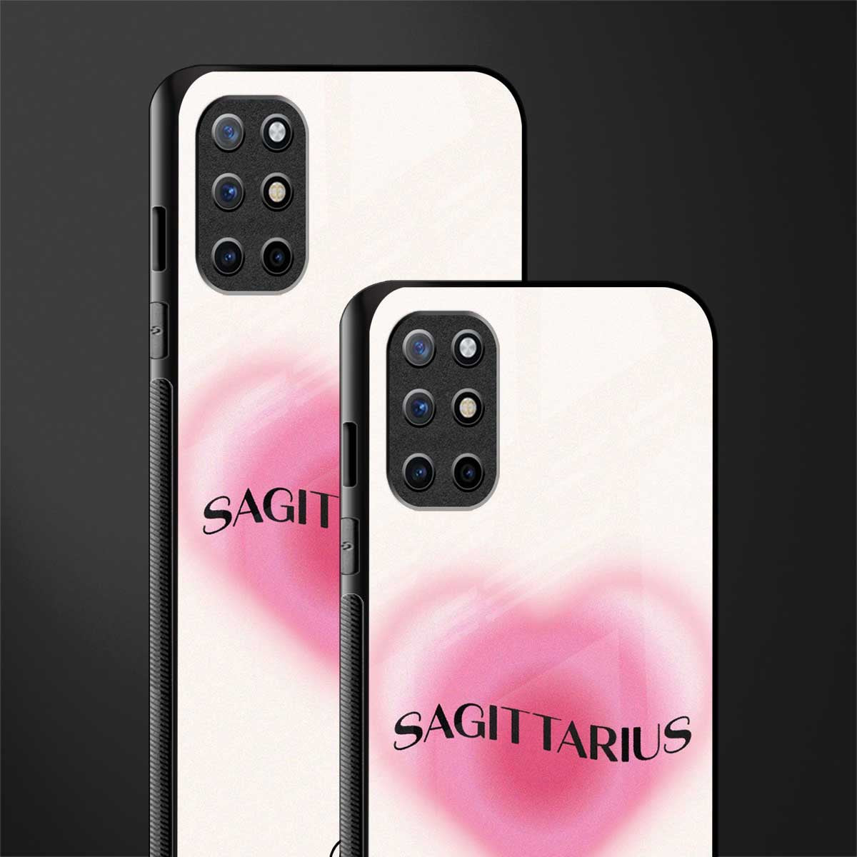 sagittarius minimalistic glass case for oneplus 8t image-2