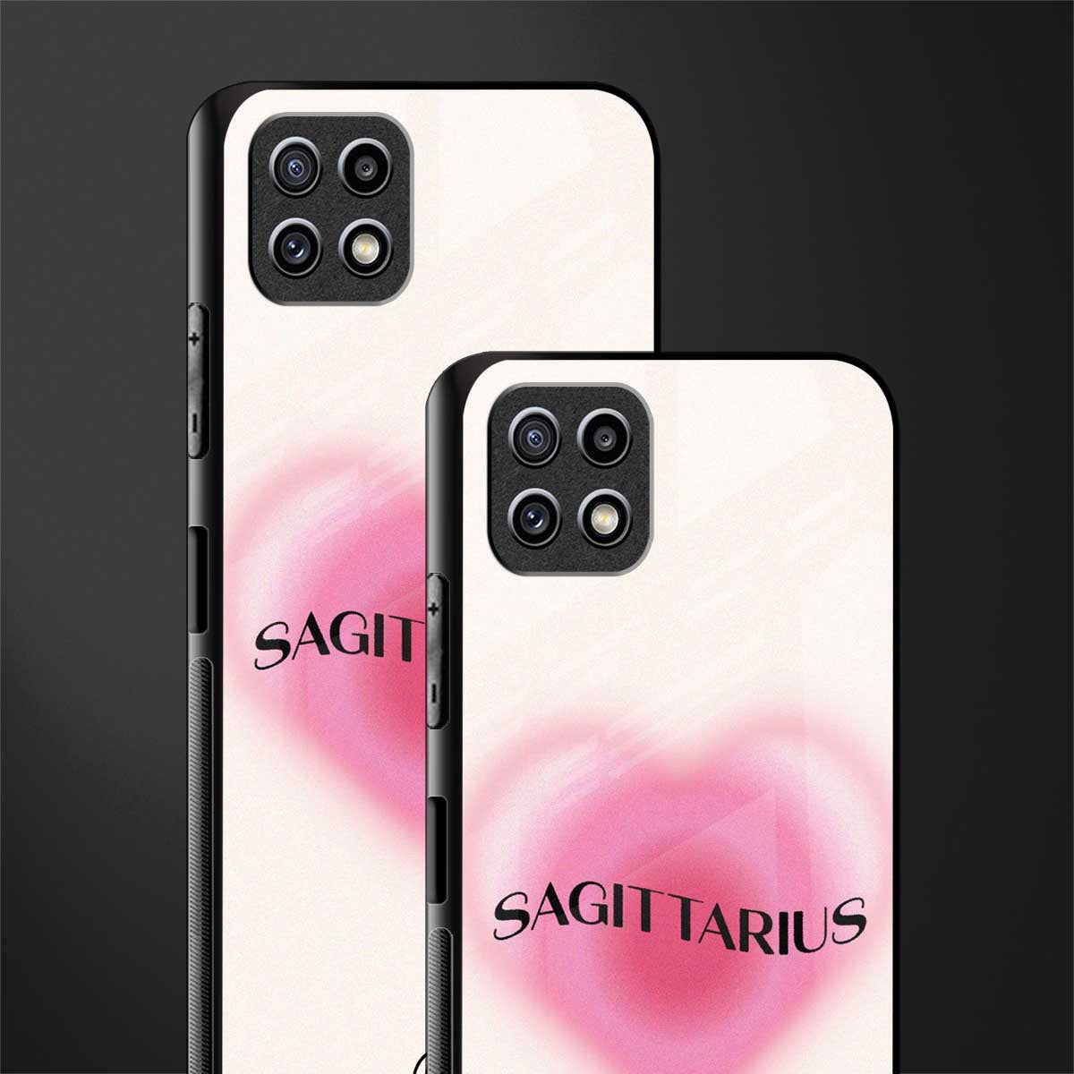 sagittarius minimalistic glass case for samsung galaxy a22 5g image-2