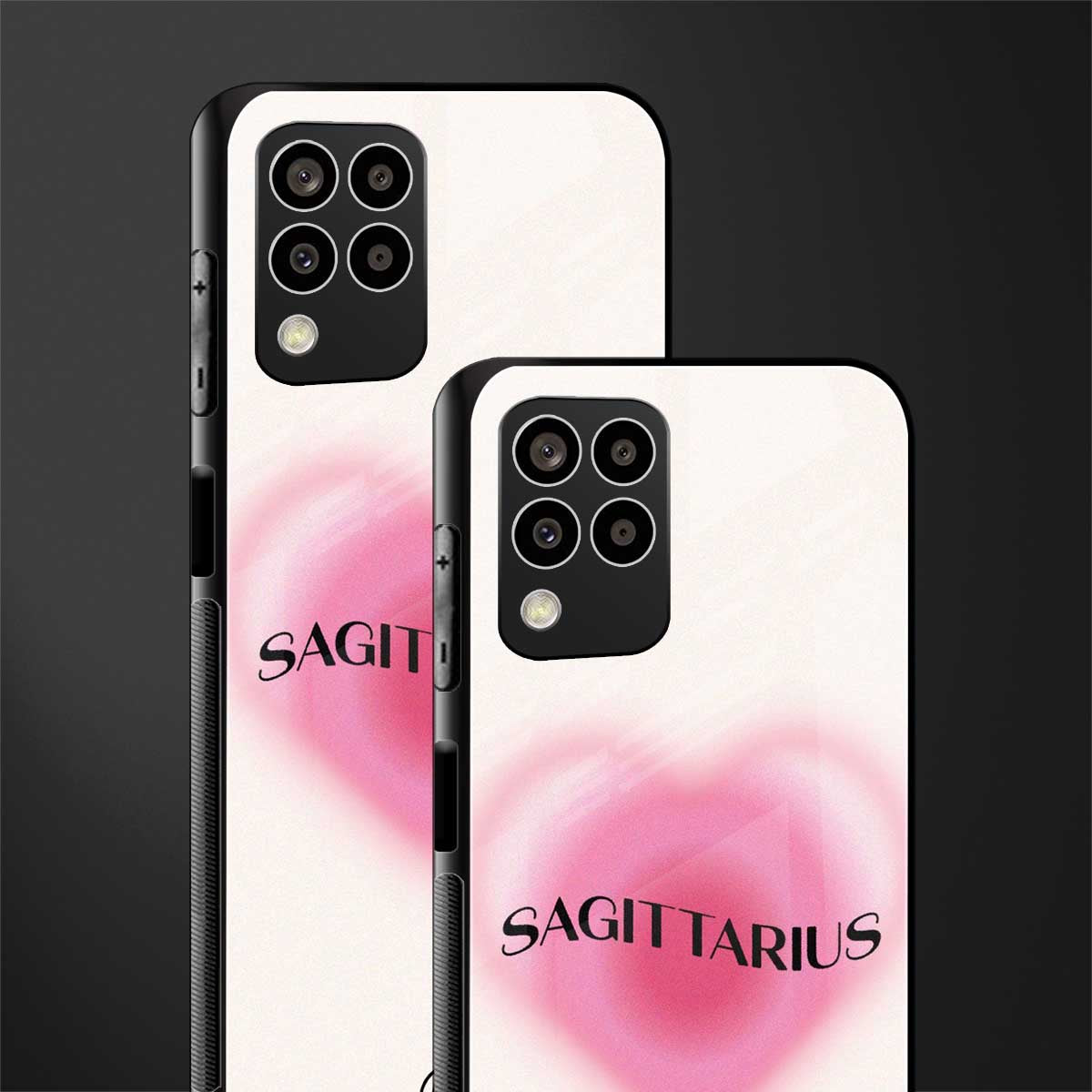 sagittarius minimalistic back phone cover | glass case for samsung galaxy m33 5g