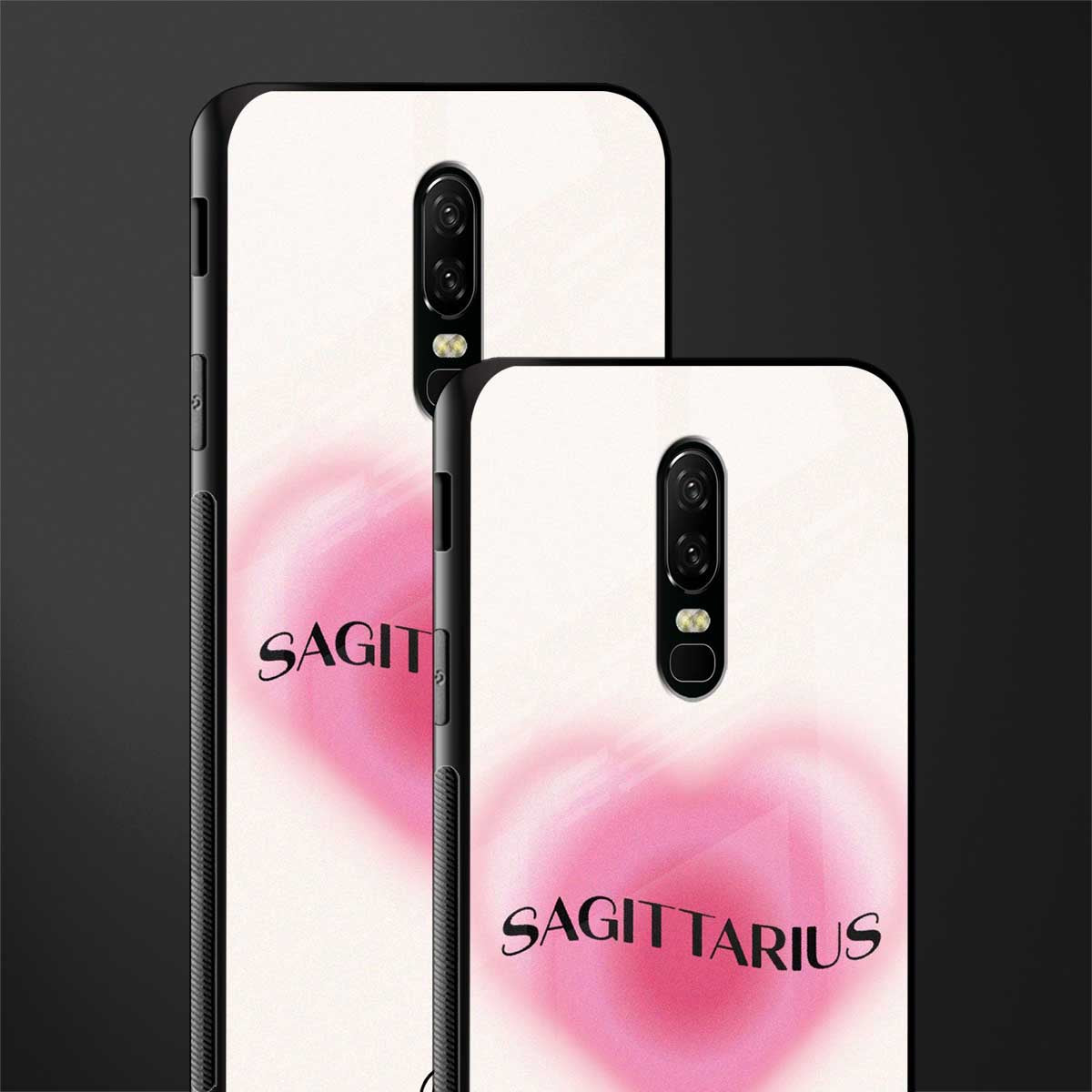 sagittarius minimalistic glass case for oneplus 6 image-2