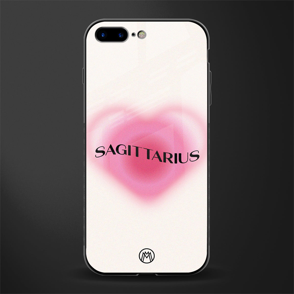 sagittarius minimalistic glass case for iphone 7 plus image