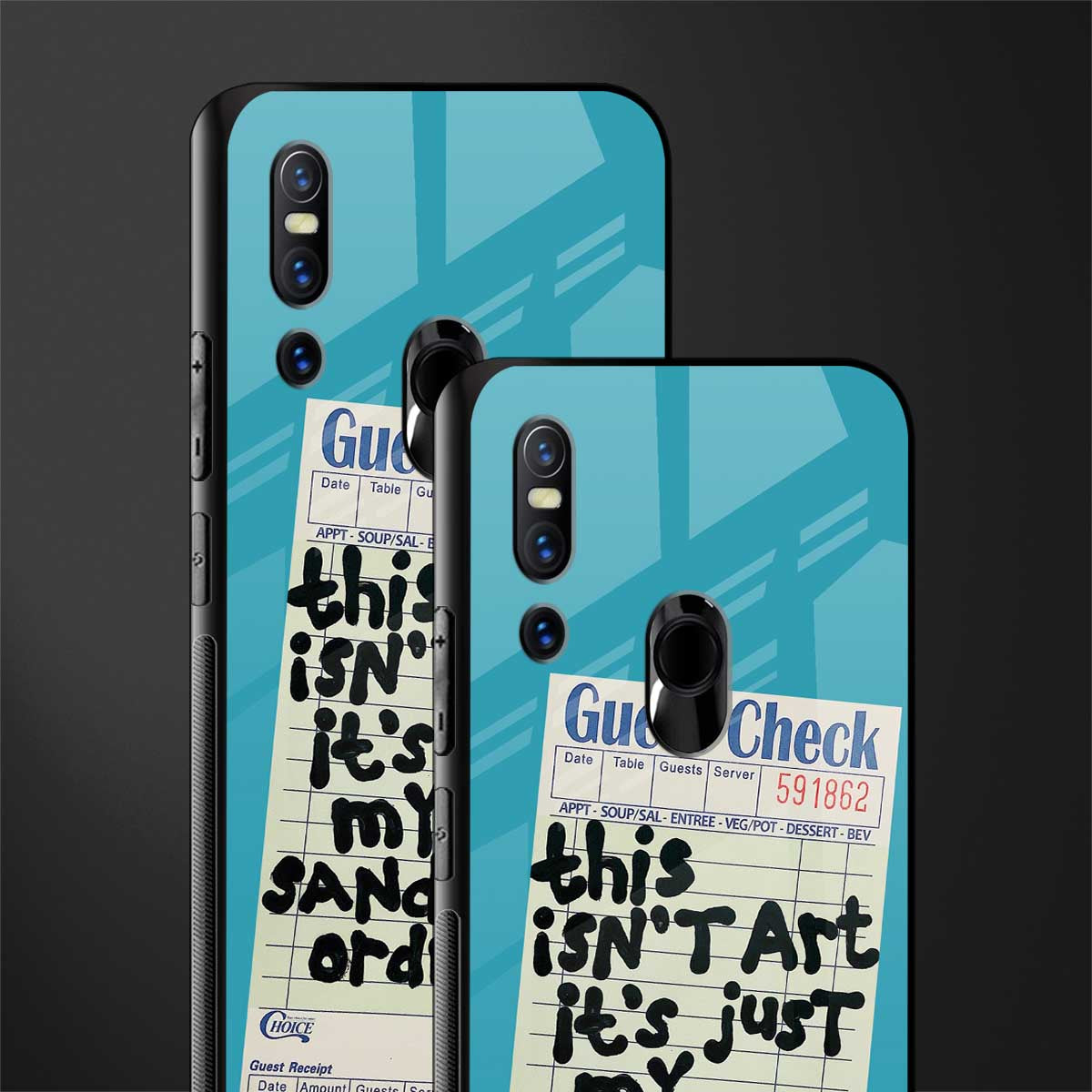 sandwich order glass case for vivo v15 image-2