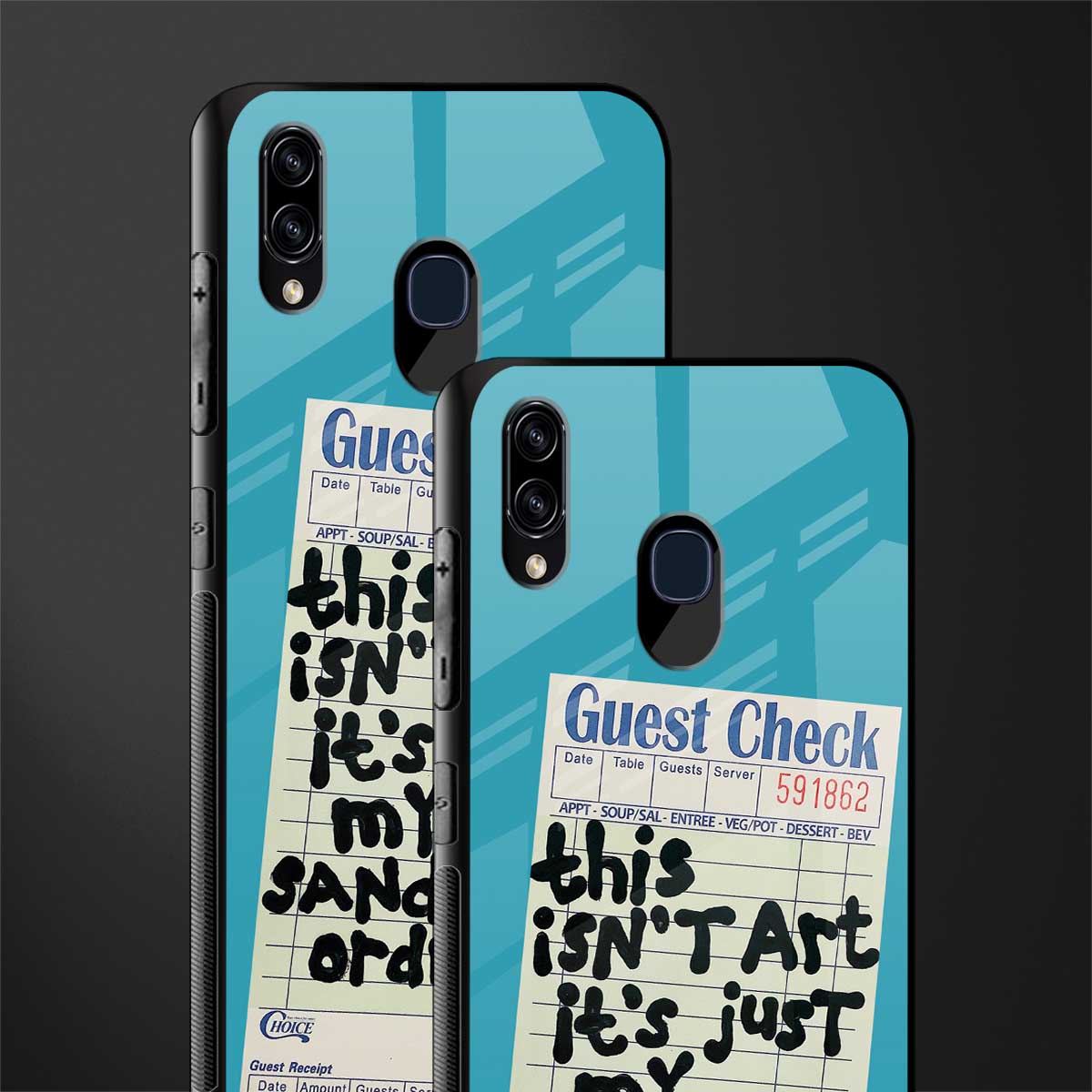 sandwich order glass case for samsung galaxy a30 image-2