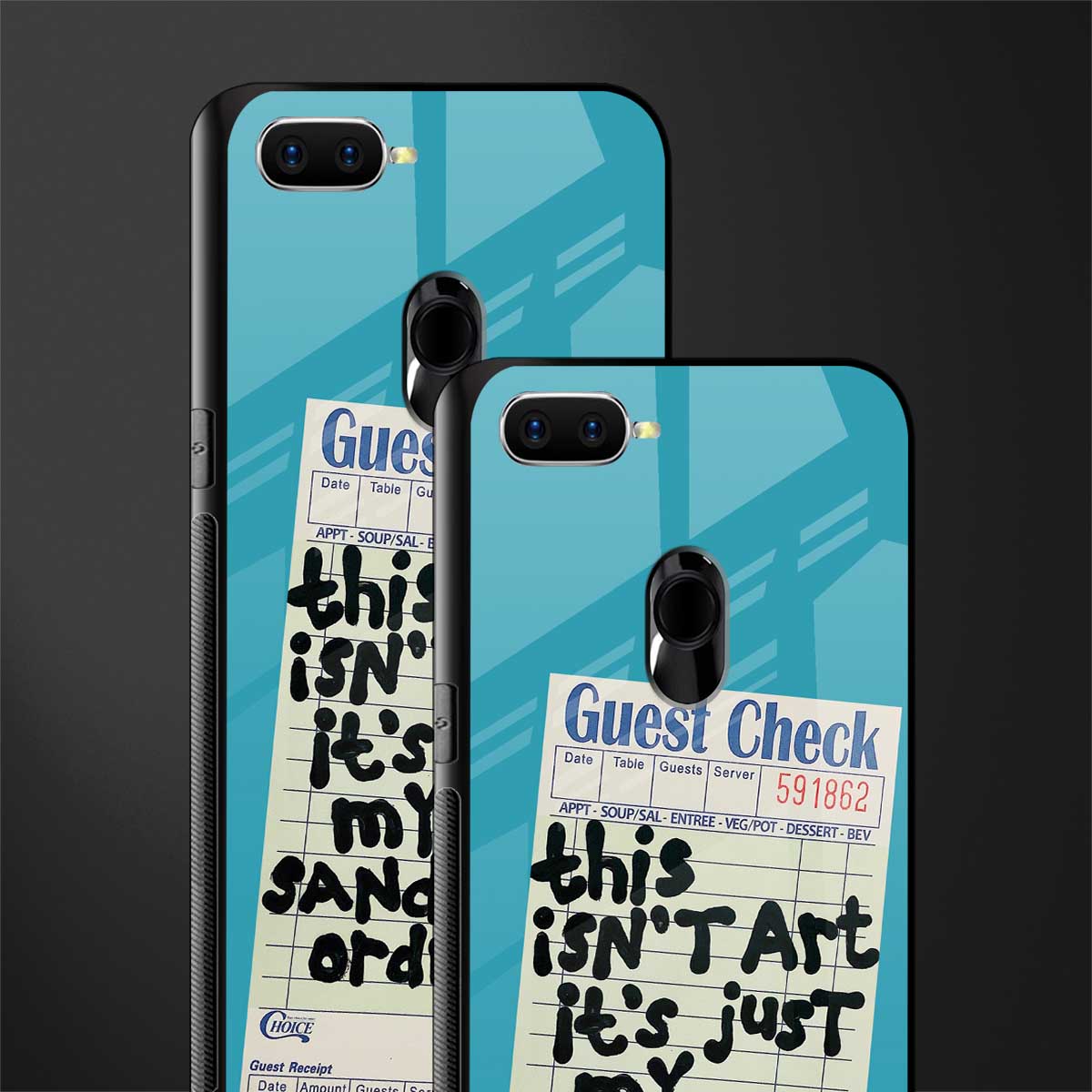 sandwich order glass case for oppo a7 image-2
