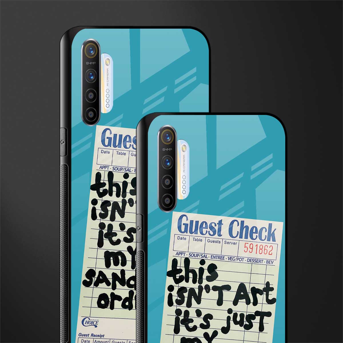 sandwich order glass case for realme x2 image-2