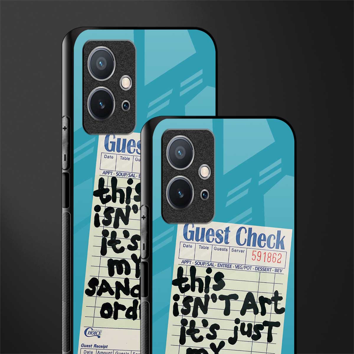 sandwich order glass case for vivo y75 5g image-2