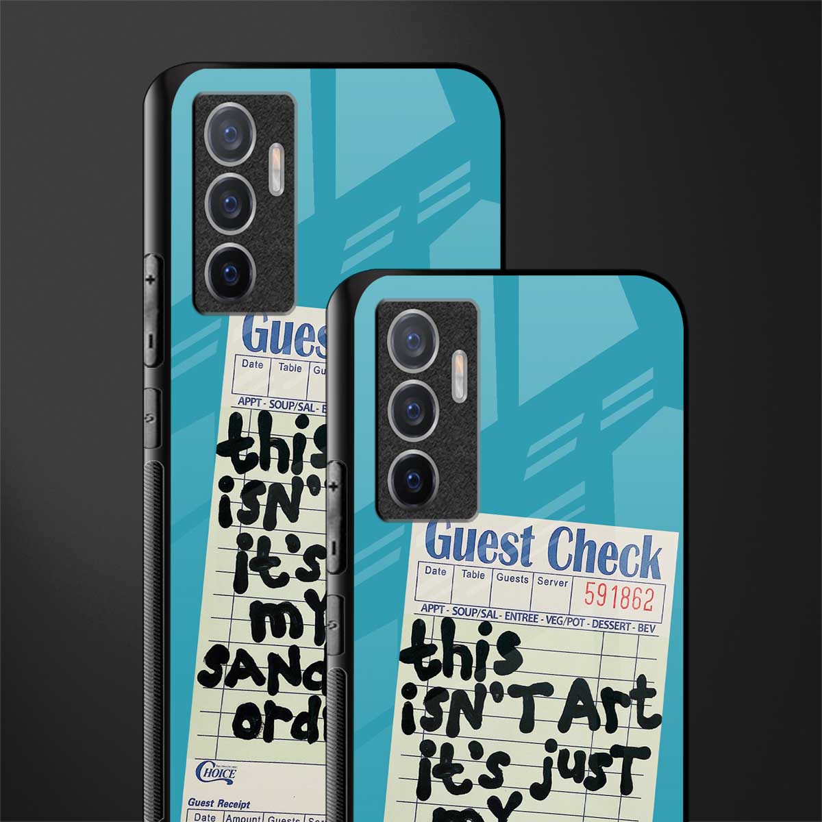 sandwich order glass case for vivo v23e image-2