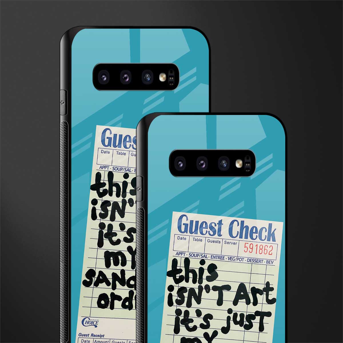 sandwich order glass case for samsung galaxy s10 plus image-2