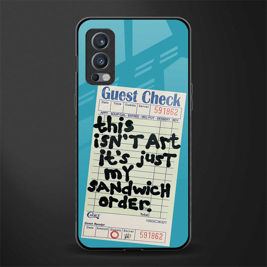 sandwich order glass case for oneplus nord 2 5g image