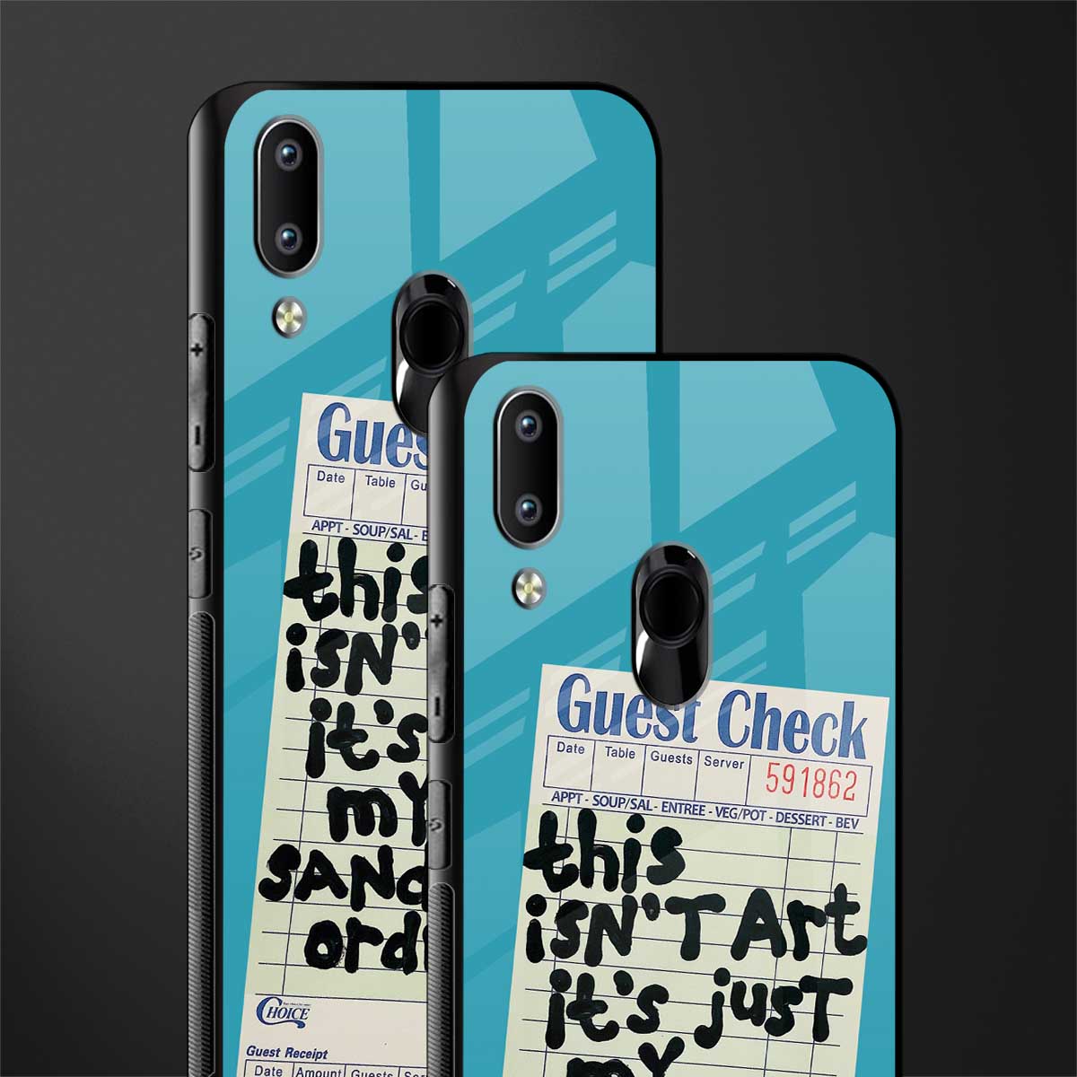 sandwich order glass case for vivo y91 image-2