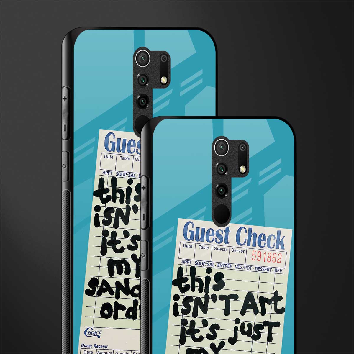 sandwich order glass case for redmi 9 prime image-2