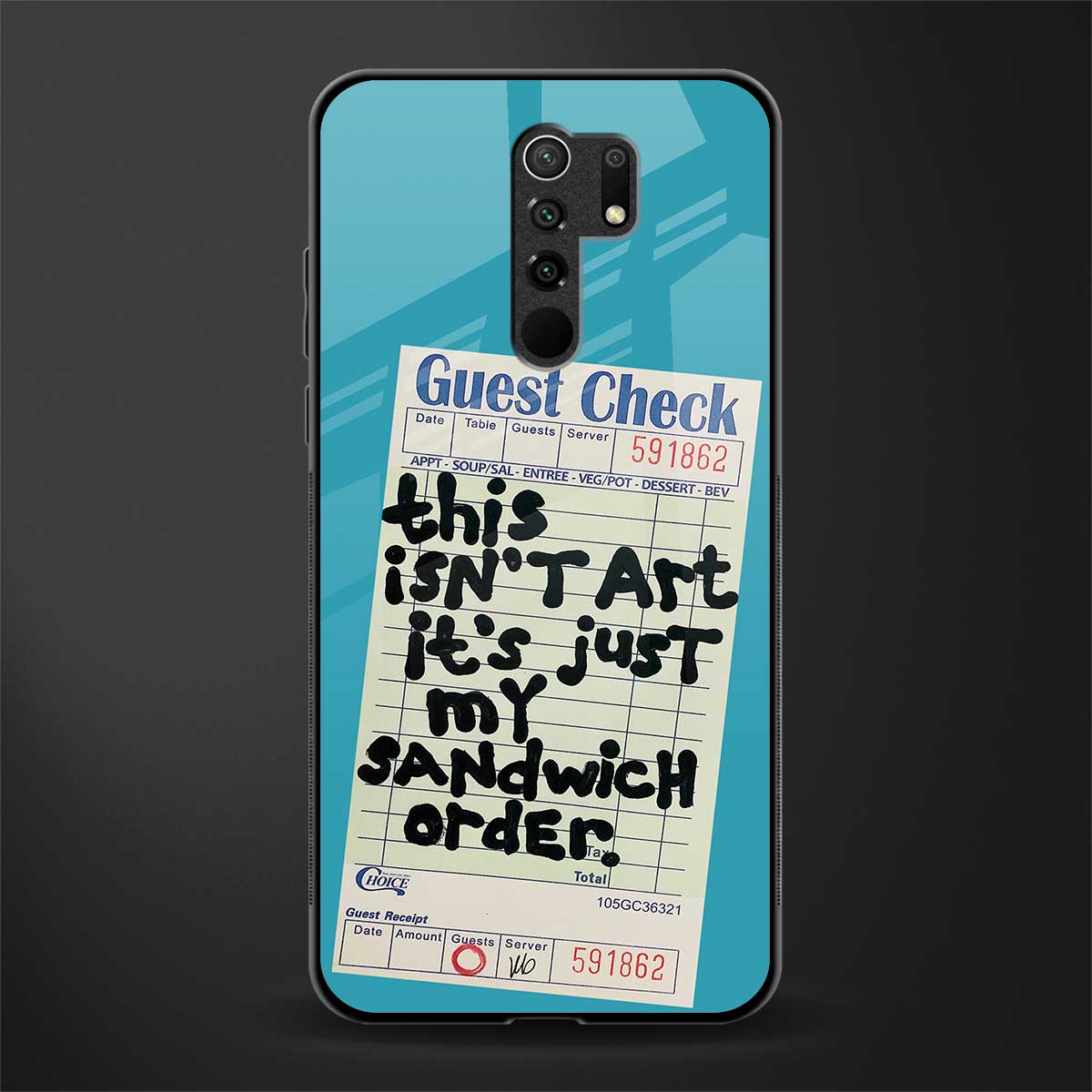 sandwich order glass case for redmi 9 prime image