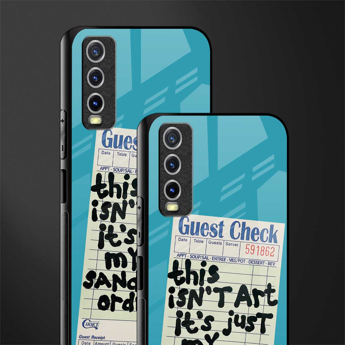 sandwich order glass case for vivo y12s image-2