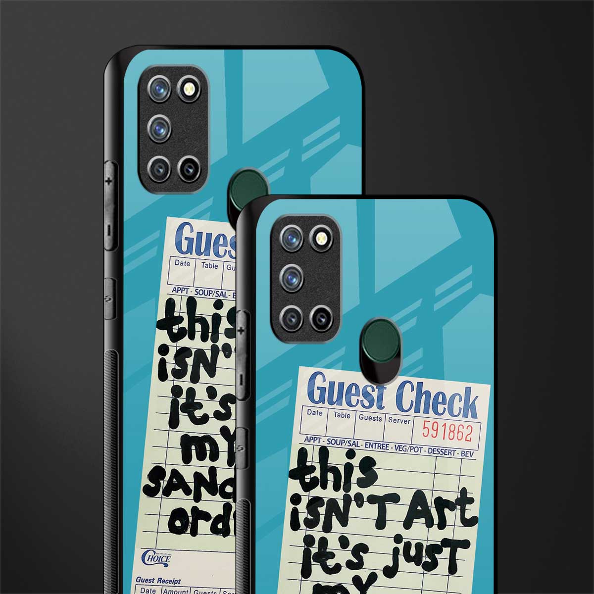 sandwich order glass case for realme 7i image-2