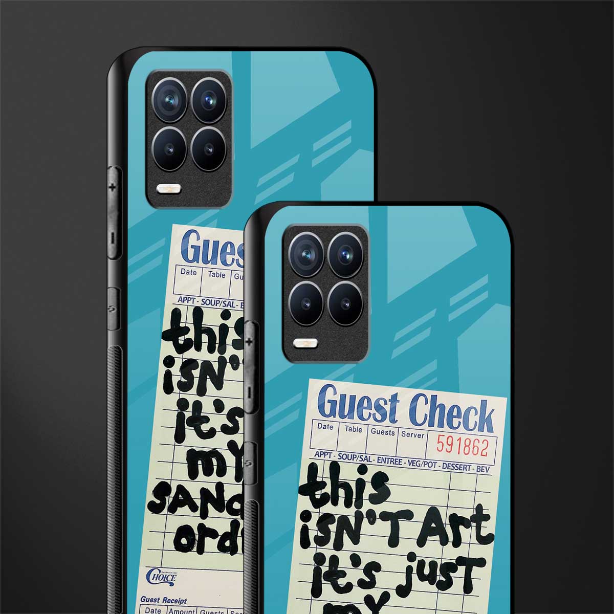 sandwich order glass case for realme 8 4g image-2