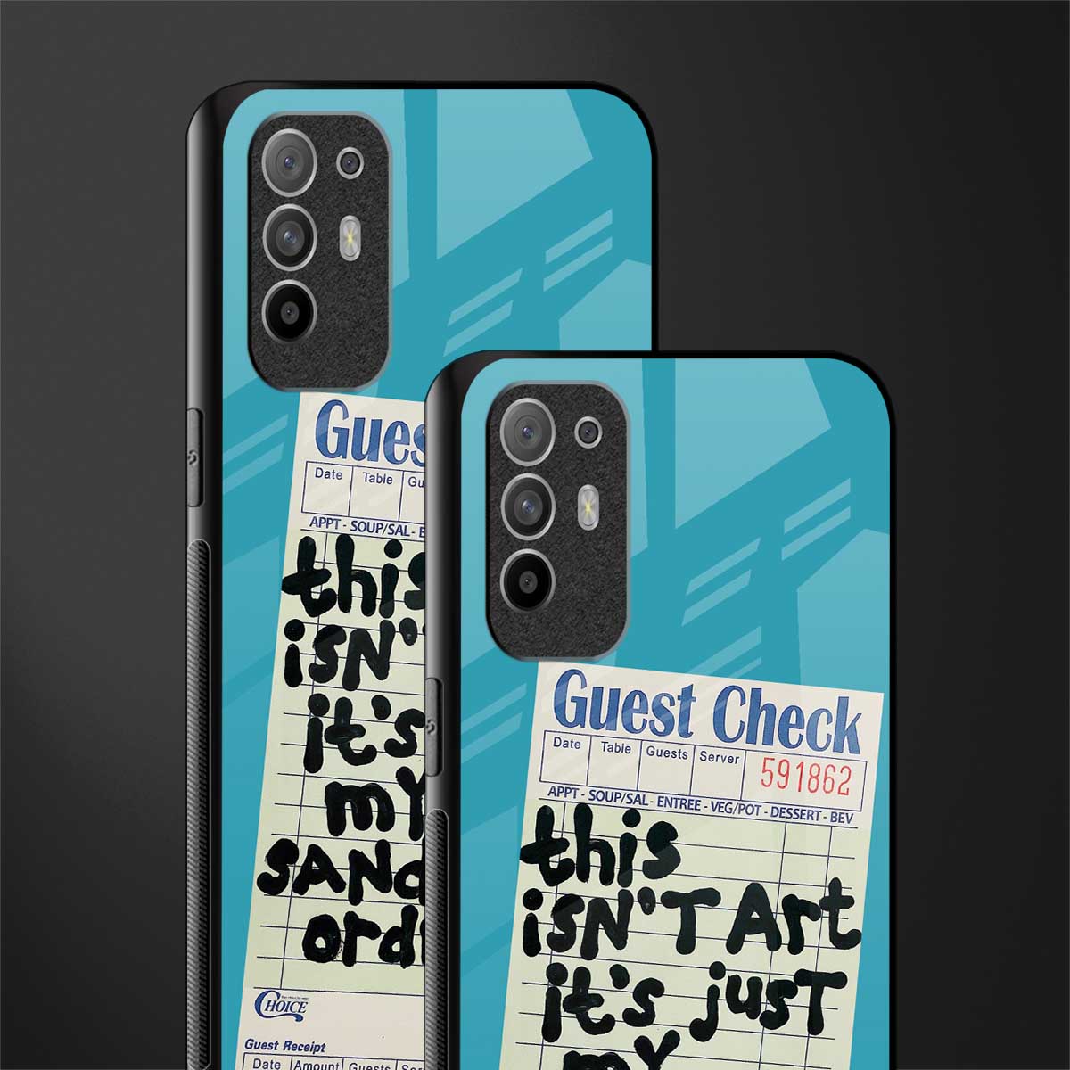 sandwich order glass case for oppo f19 pro plus image-2