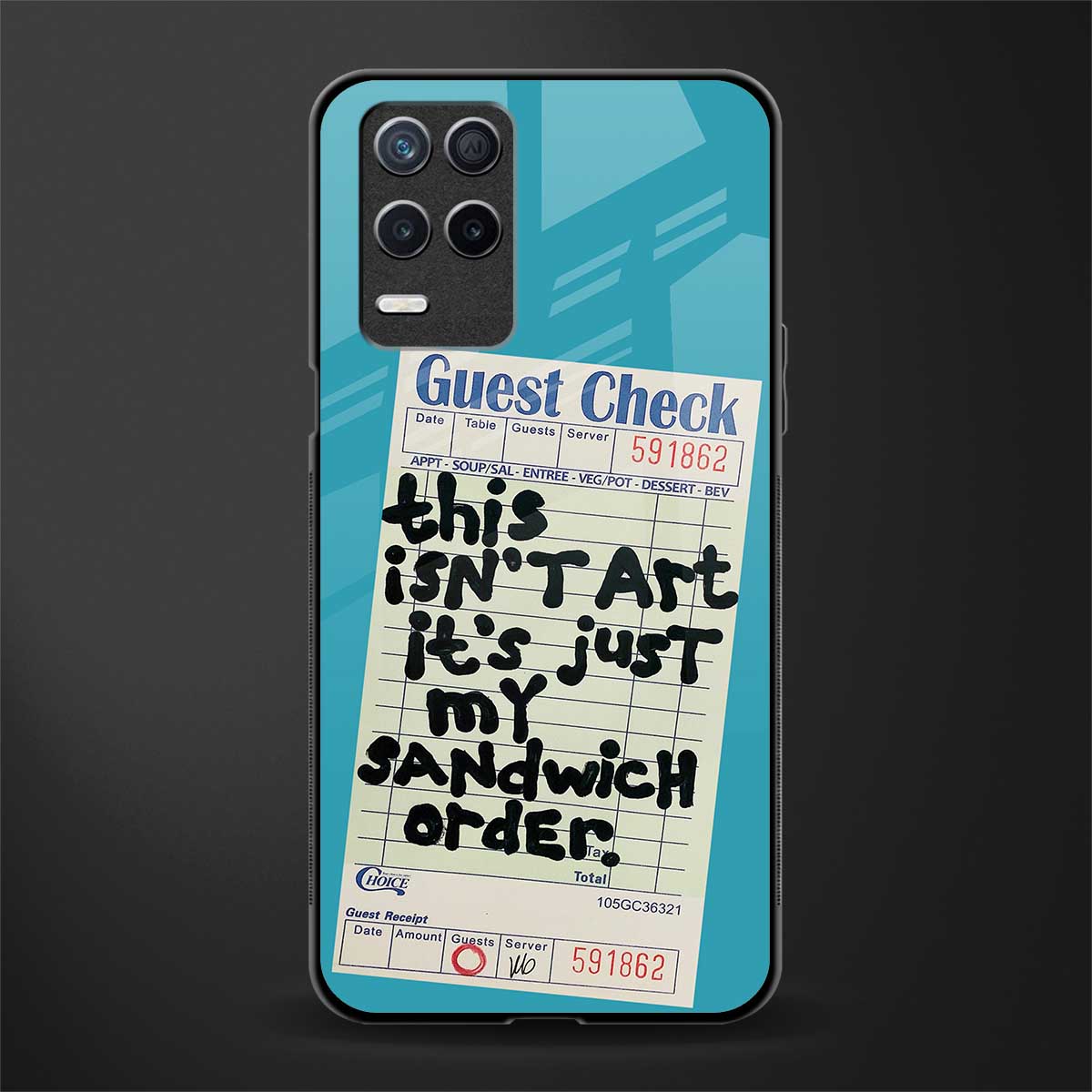 sandwich order glass case for realme narzo 30 5g image