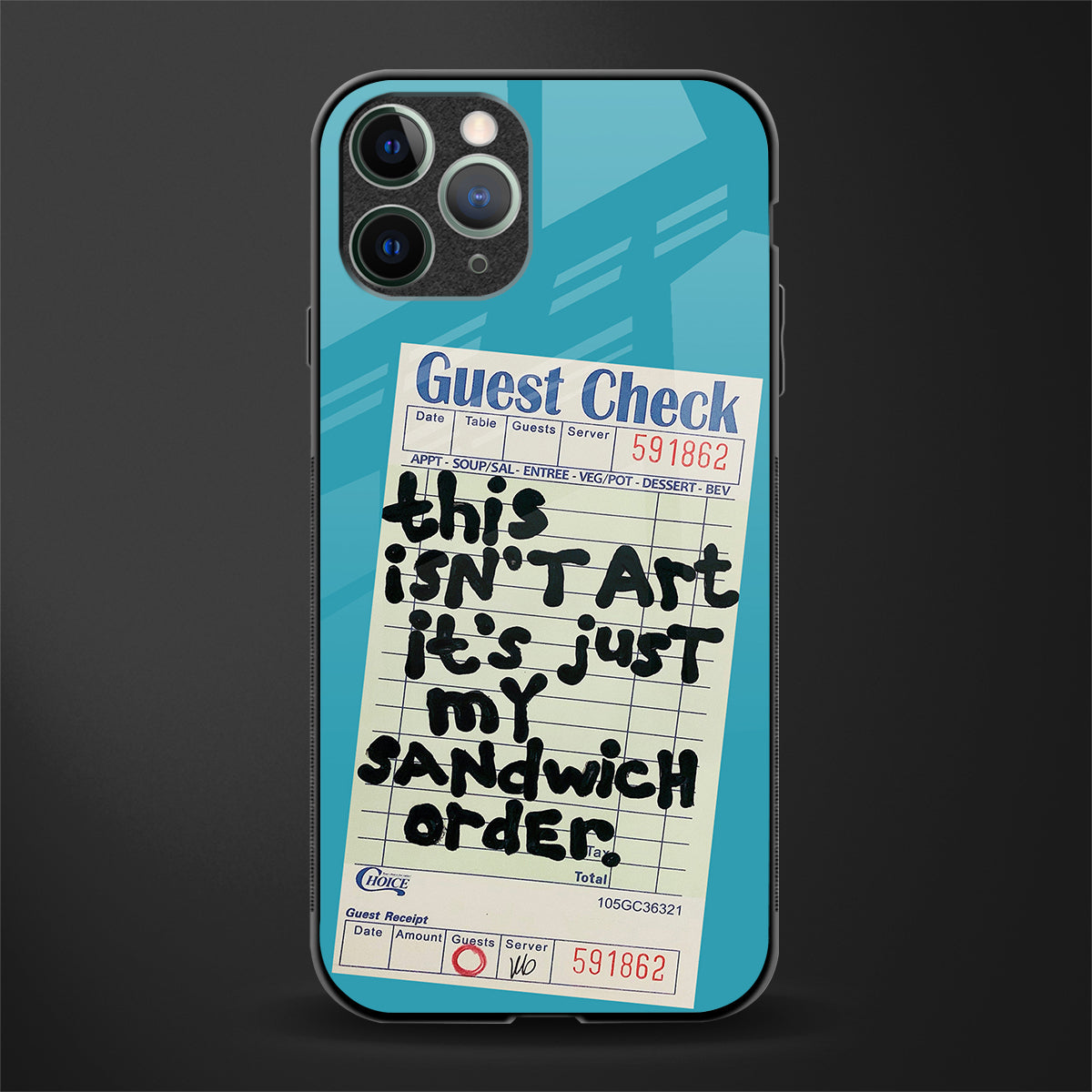 sandwich order glass case for iphone 11 pro max image