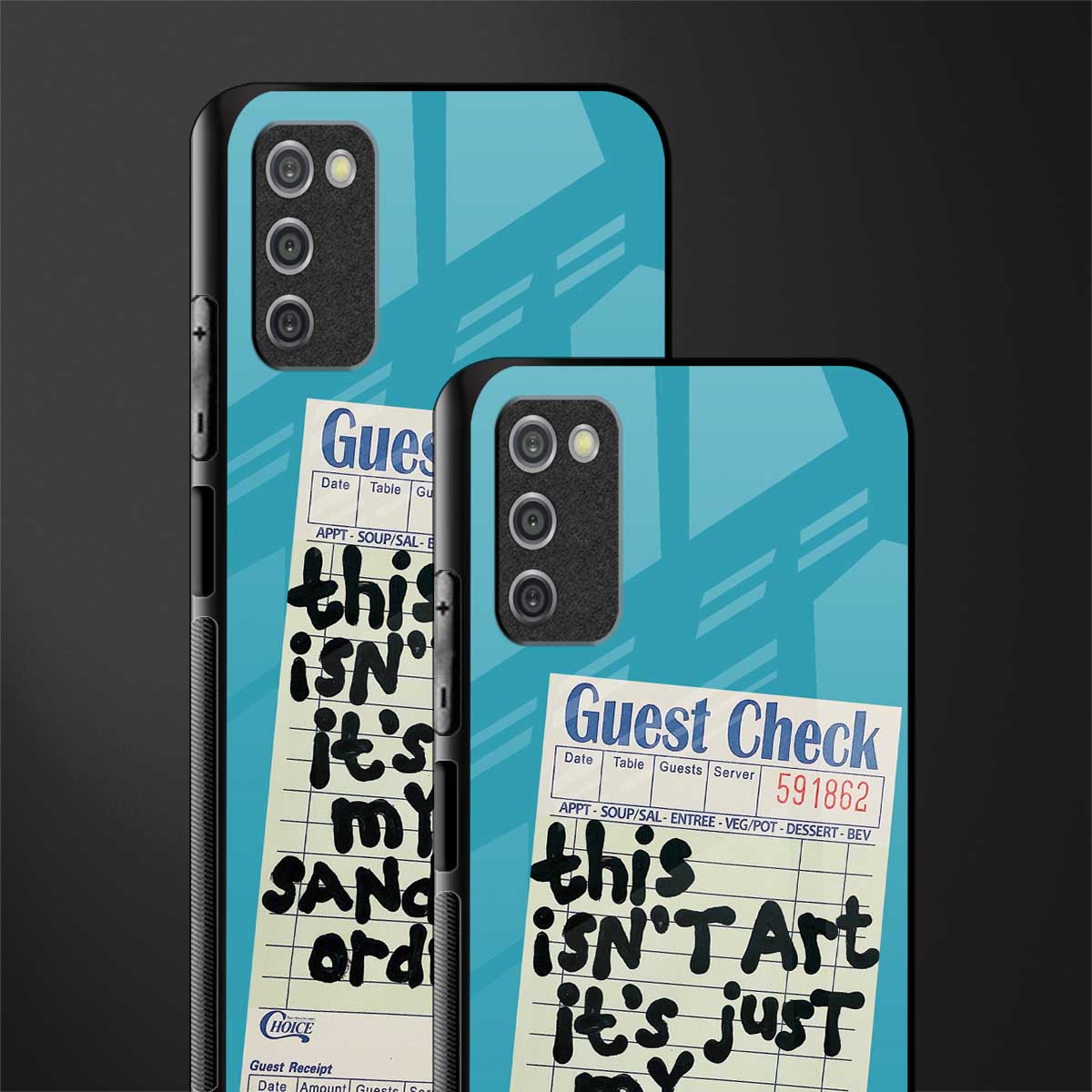 sandwich order glass case for samsung galaxy a03s image-2